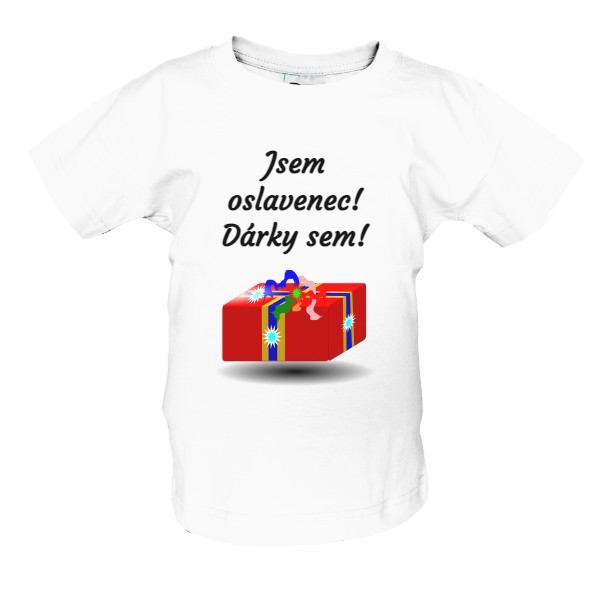 Tričko s potiskem Jsem oslavenec