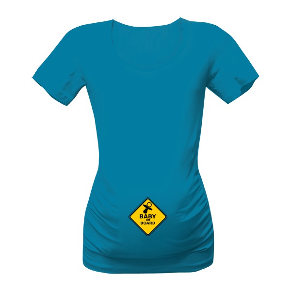 Tričko s potiskem Těhotenské baby on board