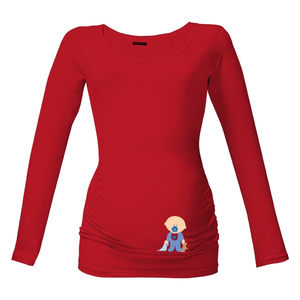 Tričko s potiskem Těhotenské tričko s obrázkem